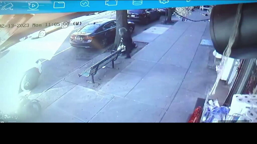 UHAUL DRIVES ON SIDEWALK IN NEW YORK